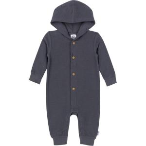 image:imageGerber Baby Girls Baby Boys Hooded RomperCharcoal