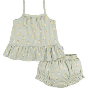 image:imageGerber Baby Girls Sleeveless Tunic Top and Diaper Cover SetPears