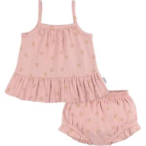 image:imageGerber Baby Girls Sleeveless Tunic Top and Diaper Cover SetPoppies