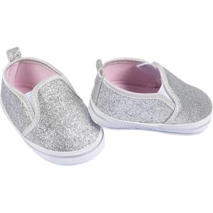 image:imageGerber Baby Newborn Infant Toddler Boy and Girl Slipon Sneaker Crib ShoeSilver Glitter
