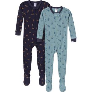 image:imageGerber BabyBoys 2Pack Footed PajamasGuitars