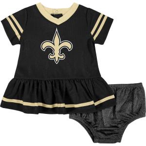image:imageGerber NFL BabyGirls NFL Team Jersey Dress and Diaper CoverNew Orleans Saints