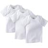image:imageGerber Baby 3Pack ShortSleeve Slipon ShirtsWhite