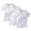 image:imageGerber Baby 3Pack ShortSleeve Slipon ShirtsWhite