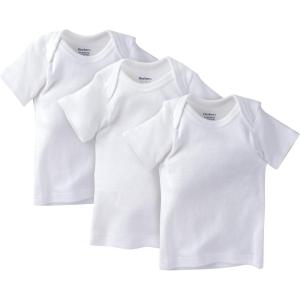 image:imageGerber Baby 3Pack ShortSleeve Slipon ShirtsWhite