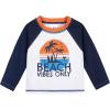 image:imageGerber BabyBoys Toddler Long Sleeved Rashguard Swim Bathing Suit SetBlue Beach