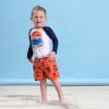 image:imageGerber BabyBoys Toddler Long Sleeved Rashguard Swim Bathing Suit SetBlue Beach