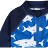 image:imageGerber Baby Boys Toddler Long Sleeve One Piece Sun Protection Rashguard SwimsuitBlue and White Sharks