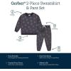 image:imageGerber babyboys Baby Boys Toddler 2piece Fleece Sweatshirt and Jogger SetCharcoal Smiley