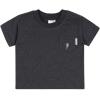image:imageGerber babyboys Toddler 3pack Short Sleeve Pocket TeesBlack  Gray and White