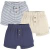 image:imageGerber Baby 3Pack Knit ShortsBlue