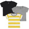 image:imageGerber Boys Toddler 3Pack Short Sleeve Pocket TeesYellow Stripes