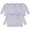 image:imageGerber UnisexBaby Toddler 5Pack Solid Long Sleeve TShirts Jersey 160 GSMGrey Heather