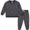 image:imageGerber babyboys Baby Boys Toddler 2piece Fleece Sweatshirt and Jogger SetCharcoal Smiley