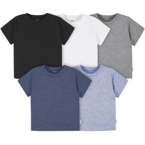 image:imageGerber Baby 5pack Solid Short Sleeve Tshirts Jersey 160 GsmBlue