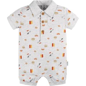 image:imageGerber Baby Boys Cotton Polo RomperBarbeque