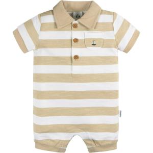 image:imageGerber Baby Boys Cotton Polo RomperSailboat Stripe
