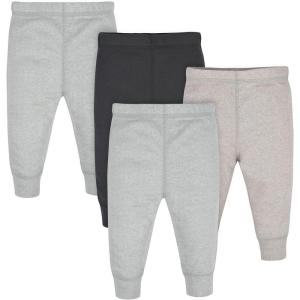 image:imageGerber Baby Boys MultiPack PantsGray HeatherBlack