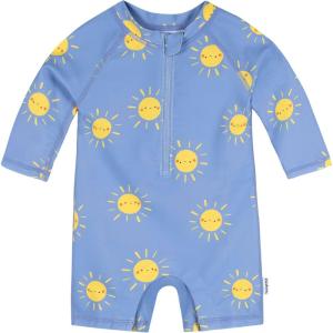 image:imageGerber Baby Boys Toddler Long Sleeve One Piece Sun Protection Rashguard SwimsuitSunshine Smiles