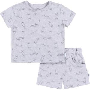image:imageGerber Baby Boys Toddler Tshirt and Shorts SetHeather Skateboard