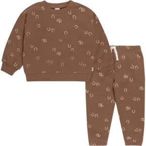 image:imageGerber babyboys Baby Boys Toddler 2piece Fleece Sweatshirt and Jogger SetBrown Horseshoe