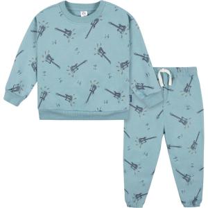 image:imageGerber babyboys Baby Boys Toddler 2piece Fleece Sweatshirt and Jogger SetTeal Guitars