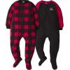 image:imageGerber Baby Boys 2Pack Sleep N Play PajamasFire Truck and Gingham