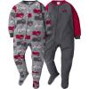 image:imageGerber Baby Boys 2Pack Sleep N Play PajamasFire Truck and Gingham