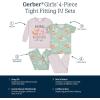 image:imageGerber Baby Girls 4Piece Cotton Pajama SetDreams