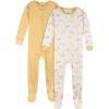 image:imageGerber Baby 2pack Footed PajamasSafari