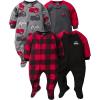 image:imageGerber Baby Boys 2Pack Sleep N Play PajamasFire Truck and Gingham