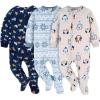 image:imageGerber babyboys Fleece Footed Pajamas 3packDogs