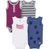 image:imageGerber Baby Boys MultiPack Sleeveless Onesies BodysuitStars