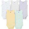 image:imageGerber Baby Boys MultiPack Sleeveless Onesies BodysuitYellow