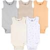 image:imageGerber Baby Girls MultiPack Sleeveless Onesies BodysuitPeach