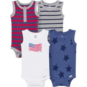 image:imageGerber Baby Boys MultiPack Sleeveless Onesies BodysuitStars