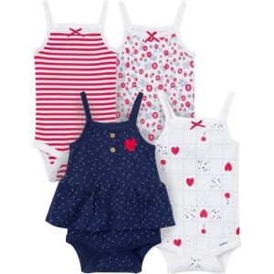 image:imageGerber Baby Girls MultiPack Sleeveless Onesies BodysuitAmericana