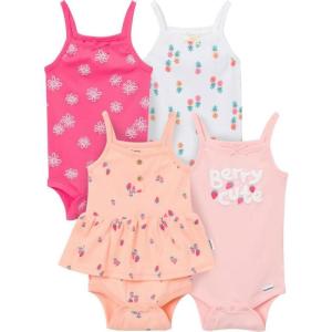 image:imageGerber Baby Girls MultiPack Sleeveless Onesies BodysuitBerries
