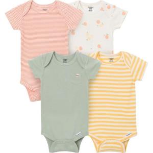 image:imageGerber babygirls 4pack Short Sleeve Onesies BodysuitsGreen