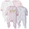 image:imageGerber Baby Girls 8pack Short Sleeve Onesies and 4Pack Sleep N Play Clothing Bundle Castle 36M