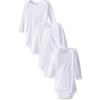 image:imageGerber Baby LongSleeve Onesies Bodysuit3pack White