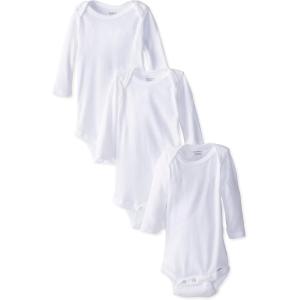image:imageGerber Baby LongSleeve Onesies Bodysuit3pack White