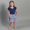 image:imageGerber Baby Girls Toddler 2Pack Double Ruffle Tops Blue 3T