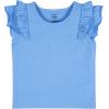 image:imageGerber Baby Girls Toddler 2Pack Double Ruffle Tops Blue 3T