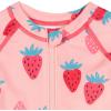 image:imageGerber Baby Girls Toddler Long Sleeve One Piece Rashguard SwimsuitPink Strawberry