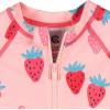 image:imageGerber Baby Girls Toddler Long Sleeve One Piece Rashguard SwimsuitPink Strawberry