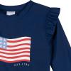 image:imageGerber BabyGirls Baby Toddler Long Sleeved Rashguard Swim Bathing Suit SetRash Guard SetUsa Flag