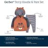 image:imageGerber babyboys Toddler 2piece Terry Zip Hoodie amp Joggers SetTiger Orange
