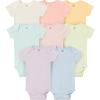 image:imageGerber Baby 8pack Solid Short Sleeve Onesies BodysuitsGirl Rainbow