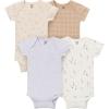 image:imageGerber Baby Boys 4Pack Short Sleeve Onesies BodysuitsLt Grey Heather